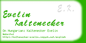 evelin kaltenecker business card